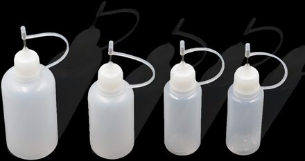 2 stks 15 ml/20 ml/30 ml/50 ml Plastic Druppelflesje Met Kindveilige Dop Lange dunne Naald Tip 100 ml Lege Liquid Fles 2stk 20ml