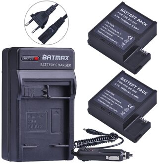 2 stks 1500 mah DS-S50 DSS50 S50 Batterijen Akku + EU/VS Charger Kits voor AEE DS-S50 S50 AEE d33 S50 S51 S60 S71 S70 Camera Batterij