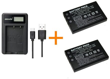 2 stks 1500 mAh NP-60 NP60 Batterij Met LCD Enkele Lader Acculader voor Fujifilm F50I F401 F402 F501 ZOOM F410 F601