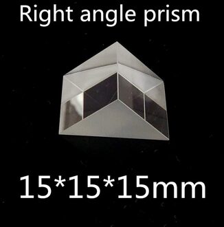 2 stks 15x15x15mm 15*15*15mm Haakse K9 Driehoekige Prisma Lens