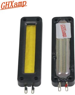 2 stks 6OHM 10 w 20 w Lint Tweeter Super Mini Aluminium Riem Neodymium Treble 40 khz 86dB Tweeter DIY 82mm * 22mm