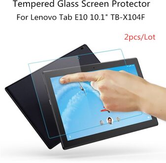 2 stks 9 H explosieveilige Screen Protector Voor Lenovo Tab E10 10.1 TB-X104F Tablet Anti-kras Gehard Glas Beschermende film