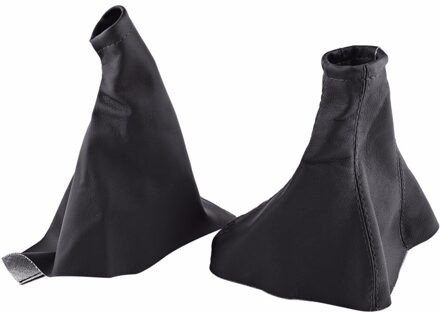 2 stks Auto Versnellingspook Stok Gaiter Boot PU Leer Stofkap zwart Voor Vauxhall Opel 01-06 Corsa B93-00 Auto Versnellingspook Boot Cover