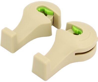 2 Stks/doos Auto Flash Side Lock Haak Multifunctionele Auto Voertuig Hoofd Achterbank Hanger Haak Houder Auto Rugleuning Schorsing haak Grijs
