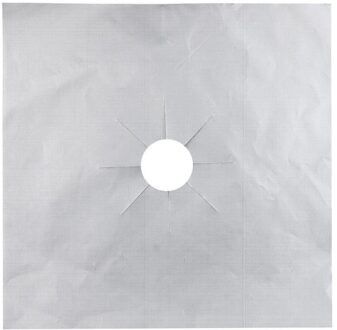 2 stks fornuis covers Universele Brander Covers Protector Lakens Oven Liner Herbruikbare 2o0803 zilver