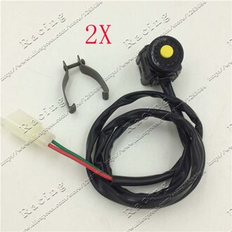 2 STKS Knop Ontsteking Start Schakelaar voor YX Lifan SSR YCF Thumpstar Elektrische Start Pit Crossmotor ATV Quad Buggy Scooter motorfiets