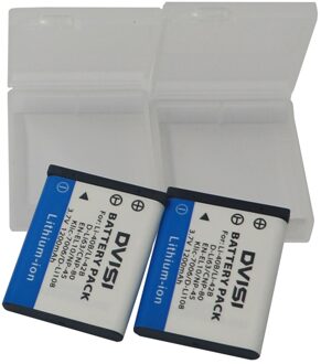 2 stks Li-42B Li 42B Li42B Li-40B EN-EL10 Camera Batterij + case voor OLYMPUS U700 U710 FE230 FE340 FE290 FE360 u1040 X915 VR320 VR330