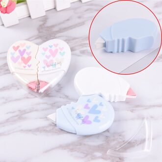 2 Stks/paar Liefde Hart Correctie Tape Materiaal Escolar Kawaii Briefpapier Kantoor Schoolbenodigdheden