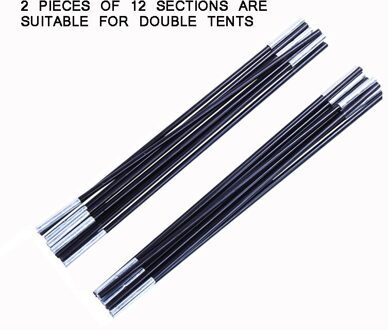 (2 Stks/paar) outdoor Tent Staaf Legering 8.5Mm Camping Tent Pole Skelton 3.6M/4.M/ 4.4M Tent Ondersteuning Polen Tent accessoires