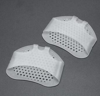 2 Stks/paar Siliconen Comfortabele Teen Bretels 5-Gaten Valgus Stijltang Orthodontische Voet Teen Braces Voor Voetverzorging doorzichtig