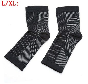 2 Stks/paar Voet Ondersteuning Sokken Voor Mannen Vrouwen Unisex Comfortabele Compressie Voet Mouwen Brace Sok Pijn Verlichten L XL