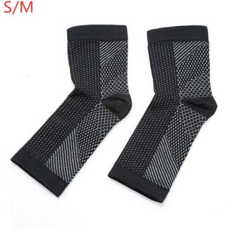 2 Stks/paar Voet Ondersteuning Sokken Voor Mannen Vrouwen Unisex Comfortabele Compressie Voet Mouwen Brace Sok Pijn Verlichten S M