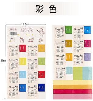 2 Stks/pak Kantoor School Jaar Kalender Tijd Decoratieve Stickers Briefpapier Pagina Index Post Het Voor Dagboek Planner Notebooks 1