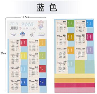 2 Stks/pak Kantoor School Jaar Kalender Tijd Decoratieve Stickers Briefpapier Pagina Index Post Het Voor Dagboek Planner Notebooks 3