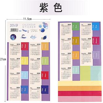 2 Stks/pak Kantoor School Jaar Kalender Tijd Decoratieve Stickers Briefpapier Pagina Index Post Het Voor Dagboek Planner Notebooks 4