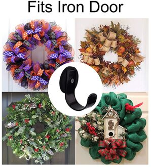 2 Stks/pak Krans Houder Garland Haak Anti Scratch Festival Voor Metalen Magnetische Base Bruiloft Voordeur Party Kerst