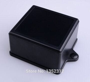 2 stks/partij 80*75*45mm mount kunststof behuizing voor elektronische pcb project outlet doos waterdichte aansluitdoos zwarte kleur