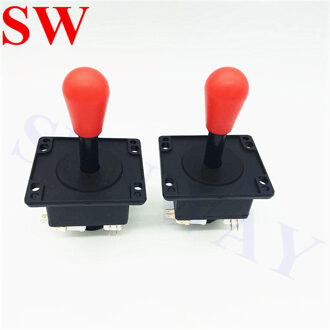 2 stks/partij Amerikaanse Stijl Arcade Joystick met Microschakelaar voor Jamma Games Controller Joypad (zwart, rood 4/8 manier) mix kleur