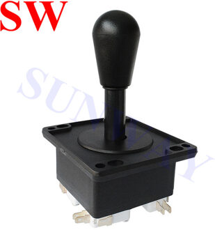 2 stks/partij Amerikaanse Stijl Arcade Joystick met Microschakelaar voor Jamma Games Controller Joypad (zwart, rood 4/8 manier)