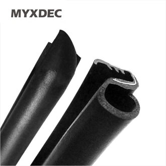 2 Stks/partij Auto Geluidsisolatie Rubberen Strip Voor B Pijler Noise Winddicht Deur Rubberen Afdichting Strip Auto Styling Met 3 M lijm