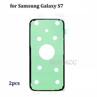 2 Stks/partij Back Glas Batterij Cover Sticker Vervangende Onderdelen Voor Samsung Galaxy S7 origineel Adhesive