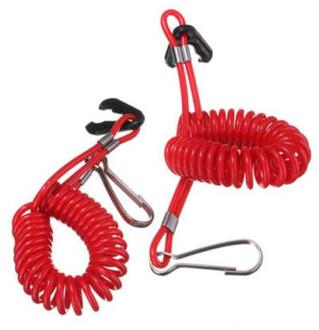 2 Stks/partij Boot Motor Kill Stop Schakelaar & Veiligheid Tether Lanyard Voor Yamaha Tohatsu Buitenboordmotor Motor Onderdelen