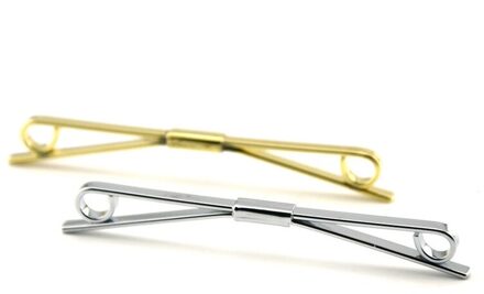 2 Stks/partij Business Formele Kraag Blijft Voor Mens Wedding Koper Kraag Blijft Shirt Metalen Kraag Bar Pin Hals Dragen tie Bar mengen