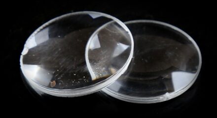 2 Stks/partij Diy Biconvex Lens Voor Google Kartonnen 3D Vr Bril Biconvex Lenzen 25X45Mm