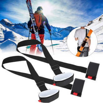 2 Stks/partij Duurzaam Power Training Snowboard Schouderriem Handvat Dubbele Ski Verstelbare Bevestiging Riem Voor Skiën Apparatuur