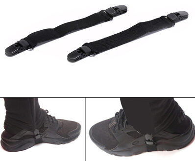 2 Stks/partij Elastische Fiets Biker Been Band Boot Plastic Polyester-Katoen Materiaal Bandjes Rijden Broek Clips Stijgbeugels Clips