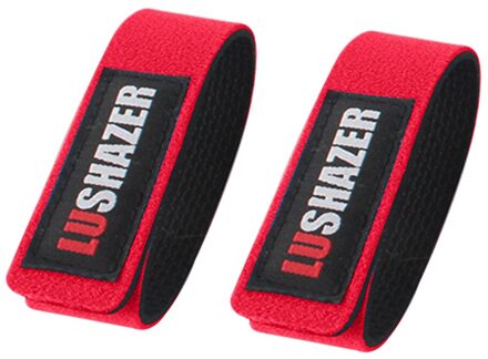 2 Stks/partij Elastische Hengel Strap Sterke Flexibele 25*3Cm Nylon Vistuig Elastische Rubberen Tie-willekeurige Kleur Levering nee.2