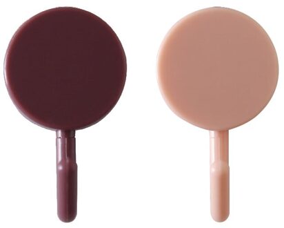 2 Stks/partij Haak Plastic Deur Hanger Zelfklevende Muur Hanger Hoed Rekken Sleutel Hanger Muur Organizer Home Decor Sleutelhouder roze rood