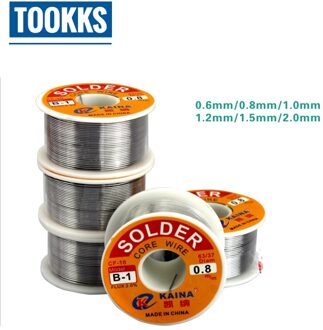 2 stks/partij KAINA 63/37 0.8mm 100g Tin Soldeer Lassen Iron Wire Rosin Core Flux Reel Sodering Accessoires