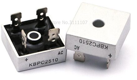 2 Stks/partij KBPC2510 2510 25A 1000V Fasen Diode Brug Gelijkrichter