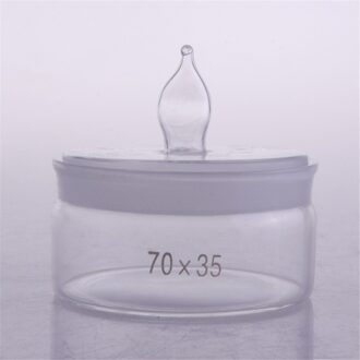 2 stks/partij Meerdere Diameter x Hoogte Lab Glas Weging Fles met Grond Glazen Stop Lab Supplies 70X35mm
