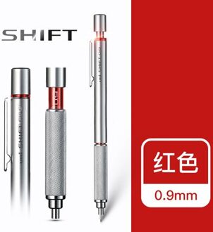 2 Stks/partij Mitsubishi Uni M5-1010 Shift Mechanische Potloden 0.3/0.5/0.7/0.9 Mm Intrekbare Tip Lage Zwaartekracht center Grafische 09mm zilver