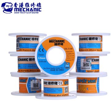 2 stks/partij MONTEUR 0.8mm Soldeer Solderen Draad Sn63 % Pb37 % Laag Smeltpunt Tin Draad Lassen BGA Reparatie gereedschap