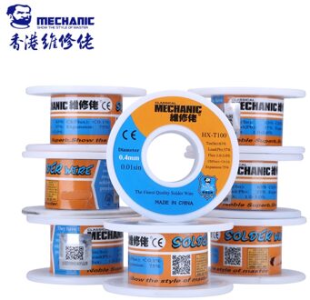 2 stks/partij Originele Monteur Rosin Core Soldeer 0.4mm 50g Laag Smeltpunt Soldeertin BGA Lassen