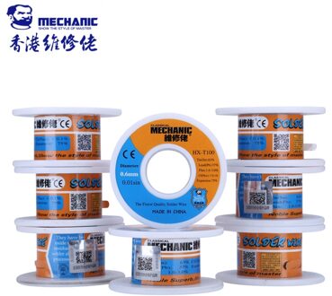 2 stks/partij Originele Monteur Rosin Core Soldeertin 0.6mm 50g Laag Smeltpunt BGA Solderen Gereedschap