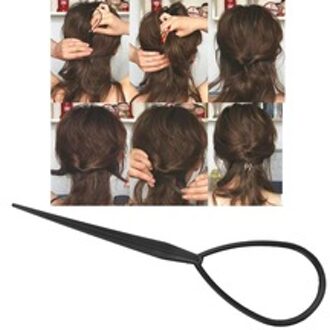 2 stks/partij Plastic Paardenstaart Schepper Loop Hair Styling Tools Set Zachte Topsy Pony Topsy Tail Clip Haar Vlecht Maker