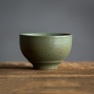 2 Stks/partij Retro Keramische Theekopje Master Cup Handgemaakte Thee Kom Chinese Theeceremonie Accessoires Draagbare Persoonlijke Single Cup Thuis 2stk 6x4cm 60ml