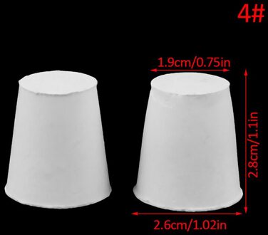 2 Stks/partij Siliconen Rubber Plug Stopper Met Gat Luchtsluis Waskolf Valve Wijn Brew n4