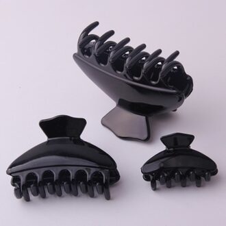 2 stks/partij Vlinder Holding Haar Klauw Heldere Zwarte Sectie Styling Tools Haar Clip Klemmen Care Haarspelden Salon Fix Haar Verkoop mid