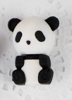2 Stks/partijen Leuke Panda Rubber Gum Leuke Briefpapier Dier Cartoon Gummen Voor Kid Schoolbenodigdheden