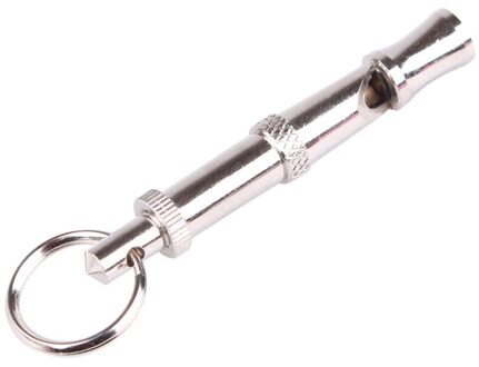 2 stks rvs Hond Puppy Fluitje Ultrasone Verstelbare Sound Key Training voor Hond Pet