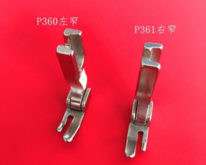 2 stks scharnierende cording presser voet voeten voor juki ddl-5550, 8300, 8700, 555, 227, geen. P360/P361