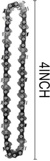 2 Stks/set 16 Inch 3/8 "Kettingzaag Zaagketting Blade Houtsnijwerk Zag Vervanging Deel Kettingzaag Ketting Blade Hout Snijden kettingzaag Deel 4 inches lang-1stk