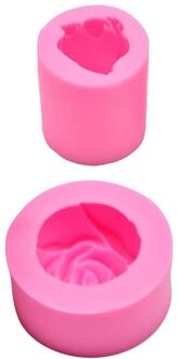 2 Stks/set 3D Rose Bloem Kaars Mallen, Rose Vormige Craft Art Siliconen Mal Voor Maken Bijenwas Kaars