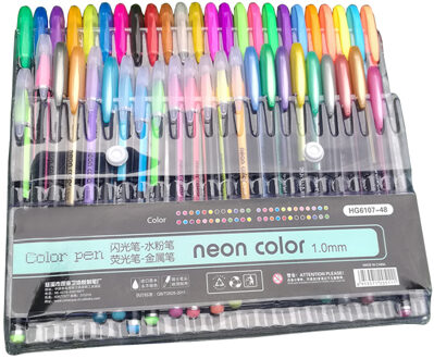 2 stks/set 48 Kleuren Schets Neon Pen Markeerstift Ffluorescent Marker Schilderij Tekening Briefpapier Lijn Pen DIY Tekening Ambachten Set