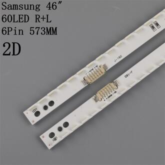 2 Stks/set 60LED 572Mm Led Backlight Strip Voor Samsung UA46ES5500R Slee 2012SVS46 7032NNB LEFT60 RIGHT60 2D